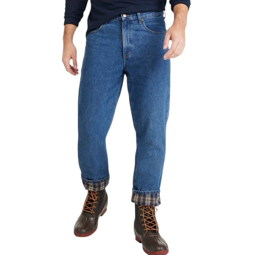 L.L. Bean Double L Flannel Lined Jeans
